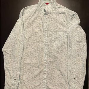 John Players White Floral Dress Shirt